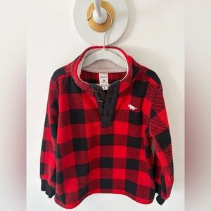 Carter's Buffalo Plaid Kids Sweatshirt 3T